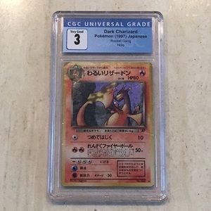 Dark Charizard Pokémon 1997 Rocket Holo 006 CGC 3